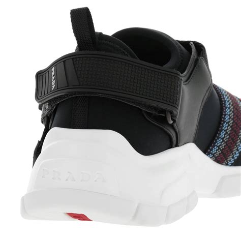 women's prada black sneakers|prada slip on sneakers women.